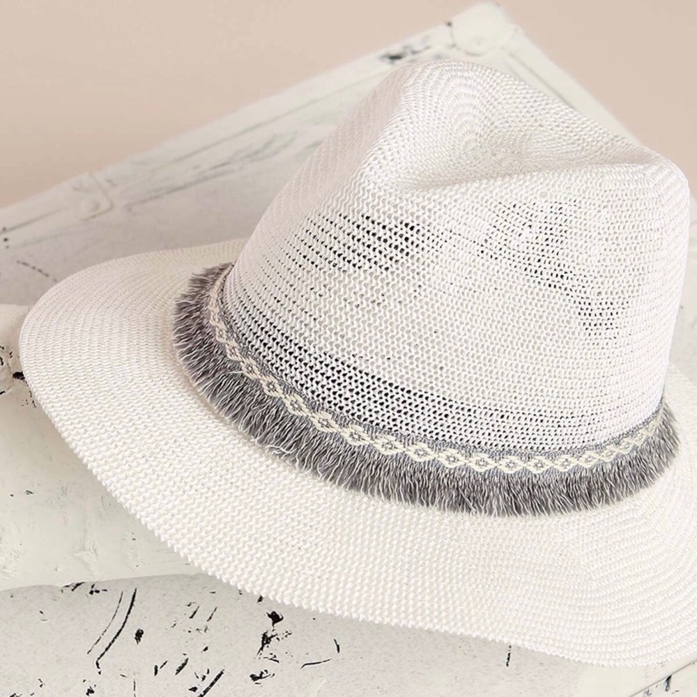 LAST ONE POL Low Rise Retro Striped Crochet Flare Pants - Picture 13 of 16